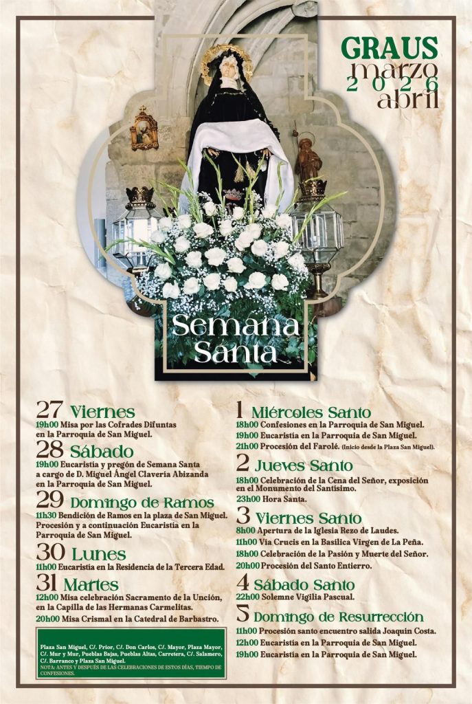 Cartel de la Semana Santa de Graus de 2026